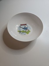 Vintage Rare Deka SEPP Smurfs Plastic Food Bowl, Made In USA