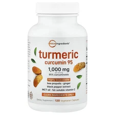 2 X Micro Ingredients, Turmeric Curcumin 95, 120 Vegetarian Capsules