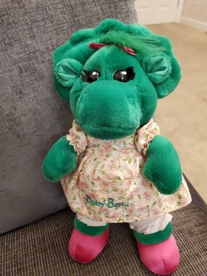 Farmer Baby Bop Plüsch im Kleid grün Dinosaurier Barney & Friends 12 Zoll