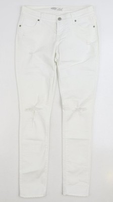 Old Navy Damen weiße Baumwolle Skinny Jeans Größe 30 in L29 im Regular Zip