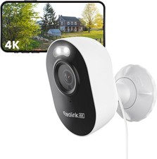 Reolink 4K Security Camera, 2.4/5GHz Wi-Fi 6, Spotlight Color Night White-8mp 