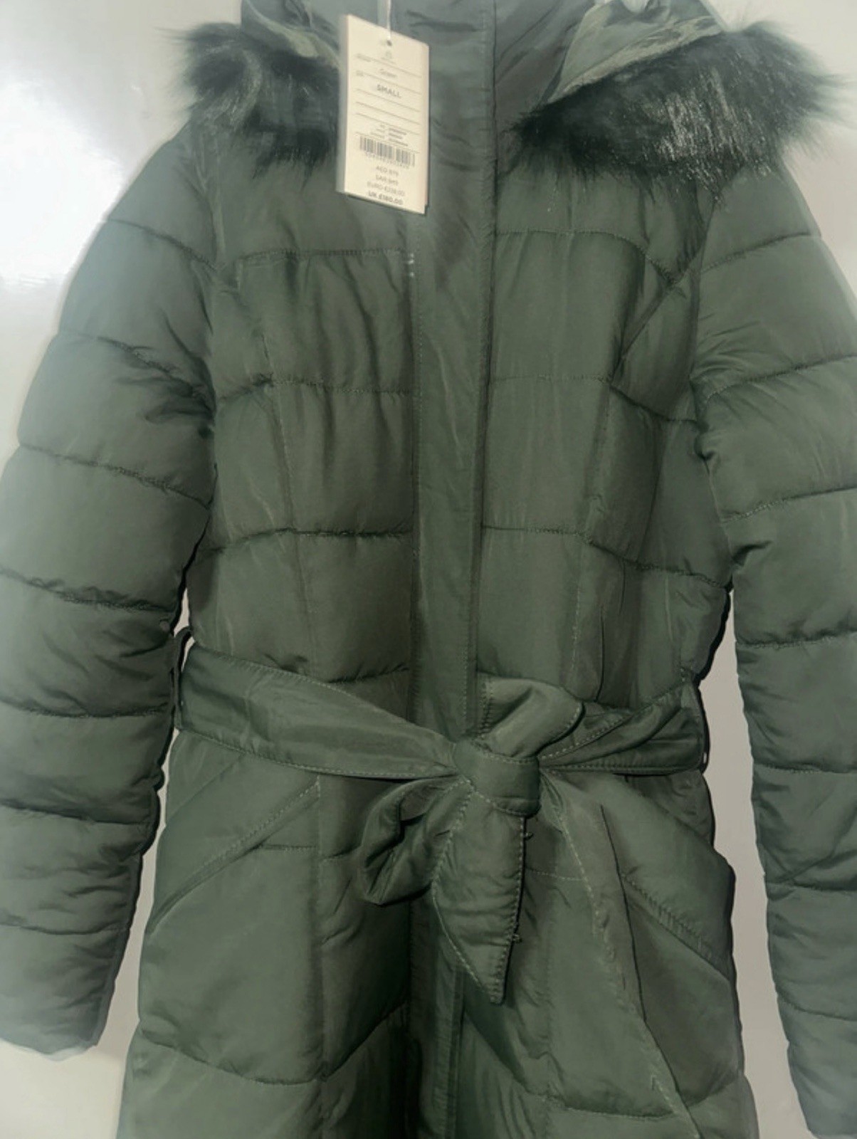 Monsoon Morgan Hooded Padded Coat Maxi Green RRP £180 image 3