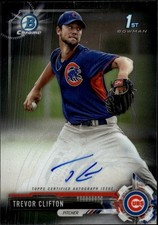 2017 Bowman Chrome Prospect Autographs #CPA-TC Trevor Clifton Chicago Cubs