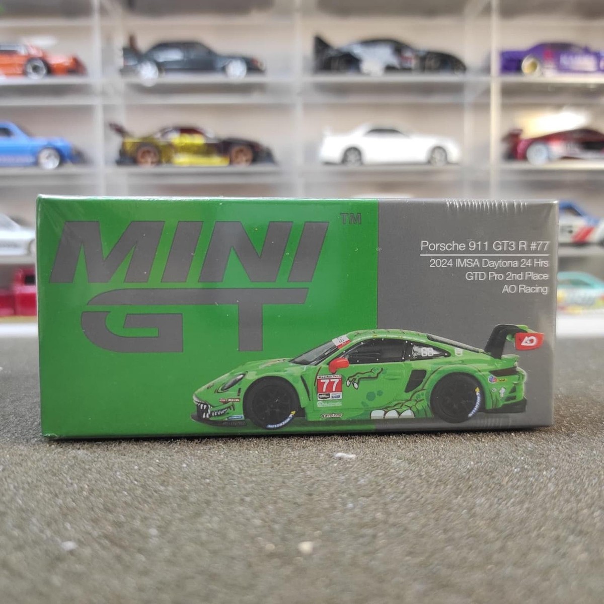 Mini GT #889 Porsche 911 GT3 R #77 AO Racing 2024 IMSA Daytona | eBay