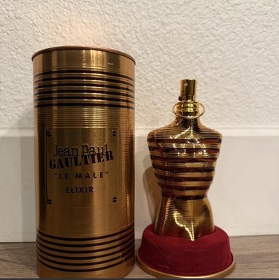 Jean Paul Gaultier Le Male Elixir Fragrance for Men Gold Bottle
