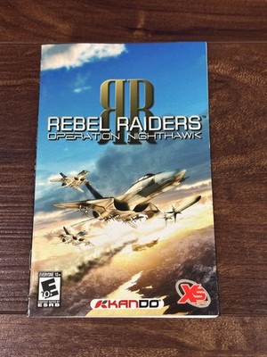 Rebel Raiders Operation Nighthawk Playstation 2 PS2 Instruction Manual Only