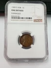 KEY DATE 1909-S VDB Wheat Cent Penny 1C NGC Fine Details *Damaged*