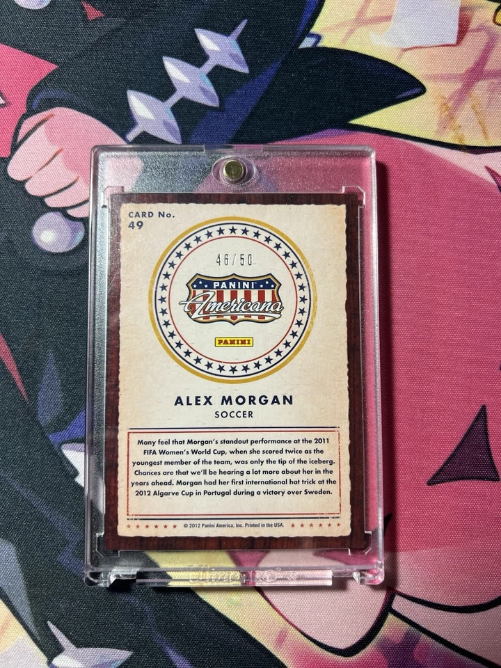 alex morgan 2012 panini Americana Sliver 46/50 - Image 2 of 2