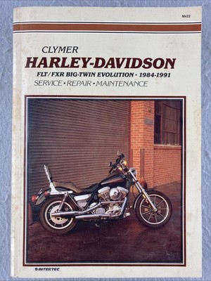 Clymer 1984 - 1994 Harley Davidson FLH FLT FXR Evolution Service Repair Manual 