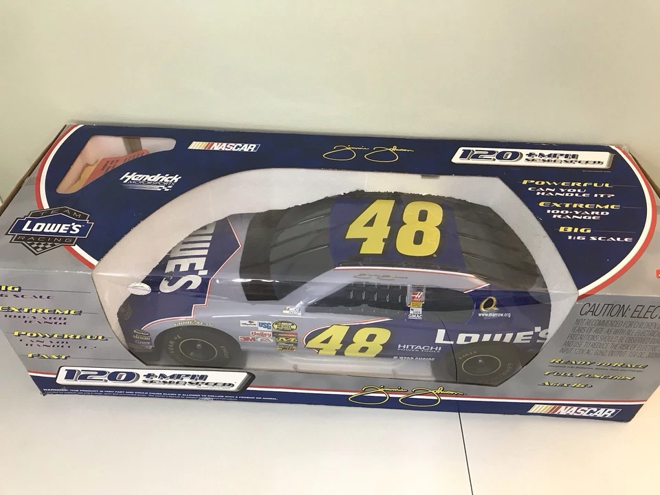 NASCAR 2005 Jimmie Johnson 48 Lowe’s 1:6 BIG Scale Remote Control Car FOR PARTS - Image 4 of 4