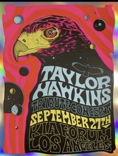 AP FOO FIGHTERS TAYLOR HAWKINS TRIBUTE POSTER LA BY MORNING BREATH LOS ANGELES