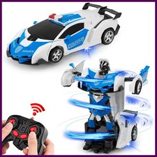 Electric RC Car 2 In 1 Transformation Robots Sports Vehicle Model Robots Boys