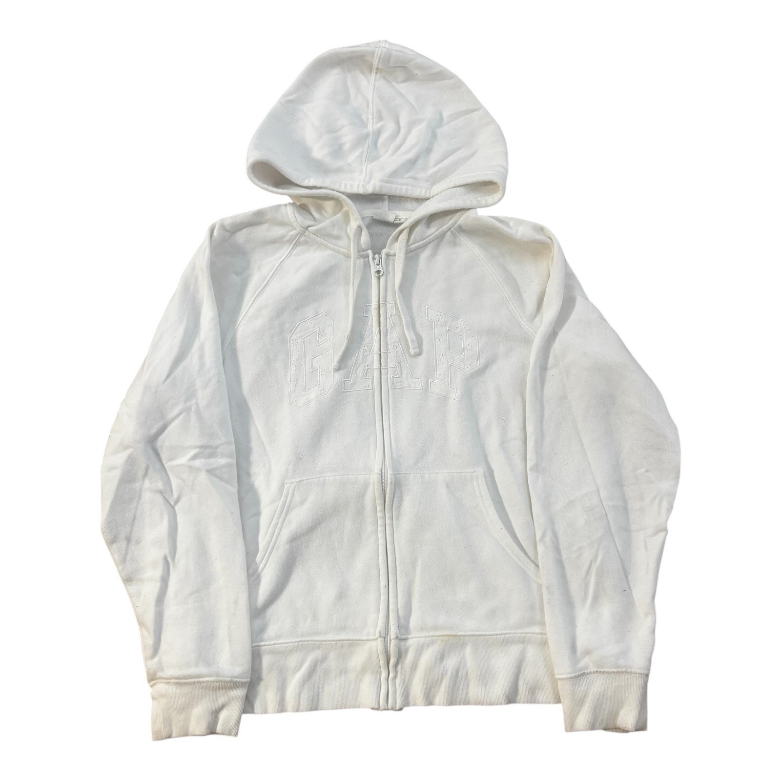 GAP Full Zip Hooded Jacket Drawstrings Pocket Bas… - image 1