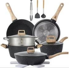 16PCS Pots and Pans Set Non Stick Cookware Set Nonstick with Cooking Set