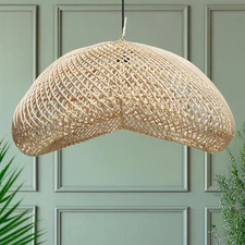 FOREVER BAMBOO Indonesia Handmade Natural Rattan Pendant Light Shade Wicker