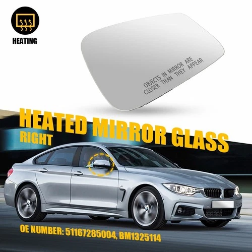 Fore BMW  320i 328i 330i 335i Passenger Right Side Heated Rear View Mirror Glass