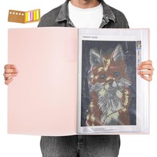 A3 Diamond Painting Storage Book Containers,Portfolio Folder for Artwork,Art ...