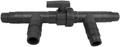 well2wellness  PVC 3-Wege Solarweiche Bypass für Pool Solarheizung (2-Teilig)