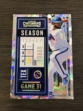 2020 Panini Contenders-Elvis Andrus-Season Ticket Cracked Ice #10/23