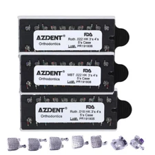 10Sets Dental Orthodontic Brackets Braces MIM Mini Roth MBT 022 345 Hooks Metal