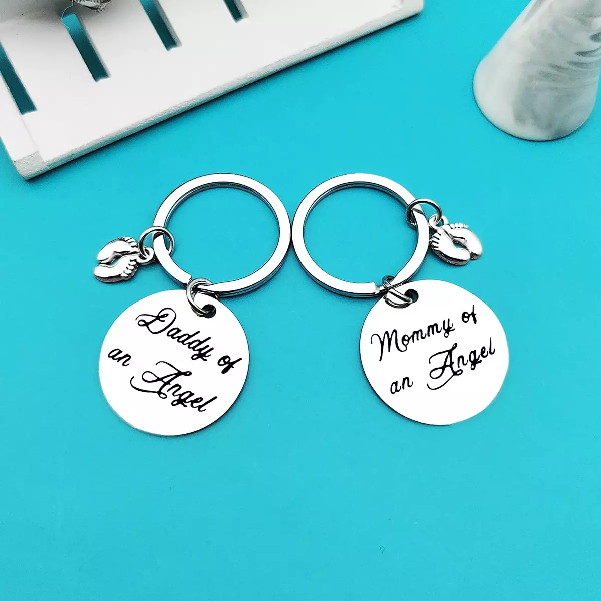 Daddy of clearance an angel keychain