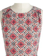 17 NWT J.Crew California Poppy Dress in Silk Mosaic Tile 6 $179
