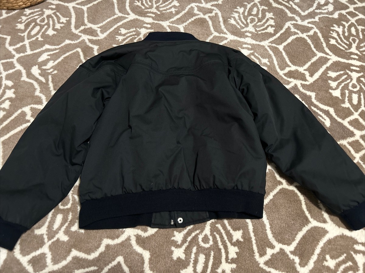 Vintage Arnold Palmer Jacket Men's Medium Black Golf Golfing