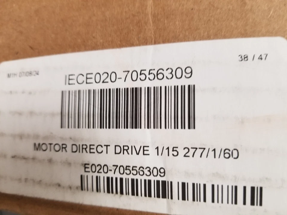 IEC 70556309 Direct Drive Blower Motor 1/15Hp 277V 3Speed 0.6A 1050RPM 6Pole NEW - Image 2 of 4