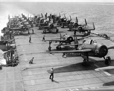 Grumman TBM-3E Avenger & F8F-1 Bearcats USS Monterey 8''x 10'' Korean War Photo 25