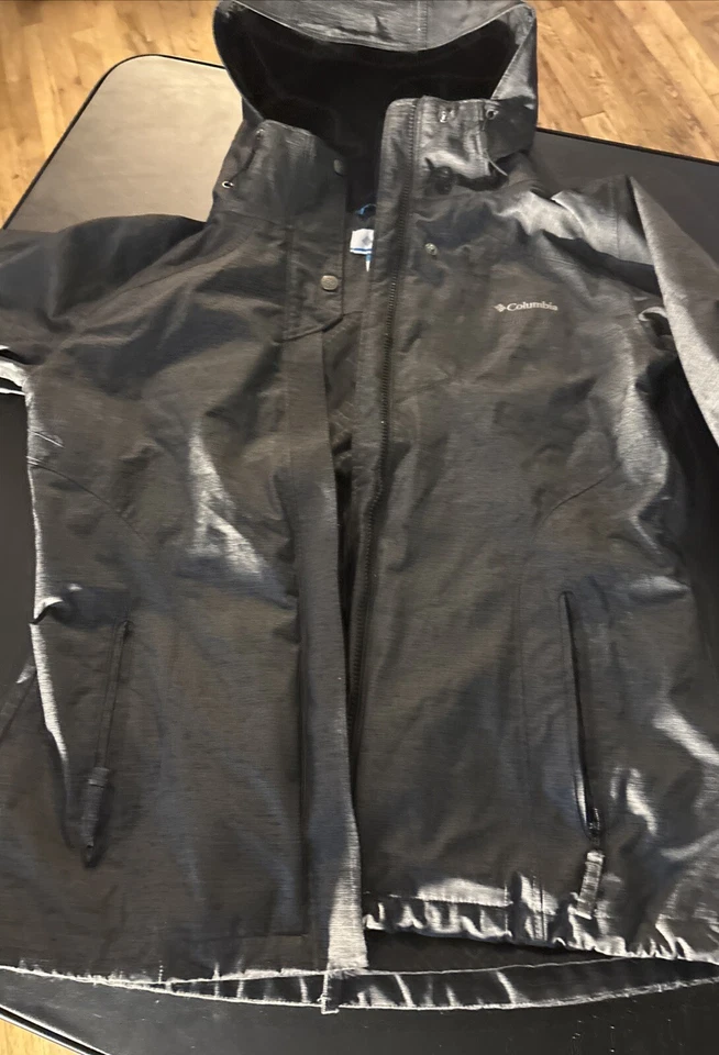 Chaqueta Columbia Para Mujer Gris Medio Omni-Tech Impermeable Forrada Con Capucha Exterior Me Foto 2 de 4