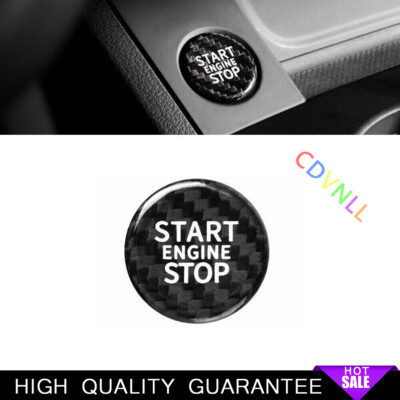 One-Click Startup Switch Cover Trim For Audi A6 A7 2019-2022 Real Carbon Fiber