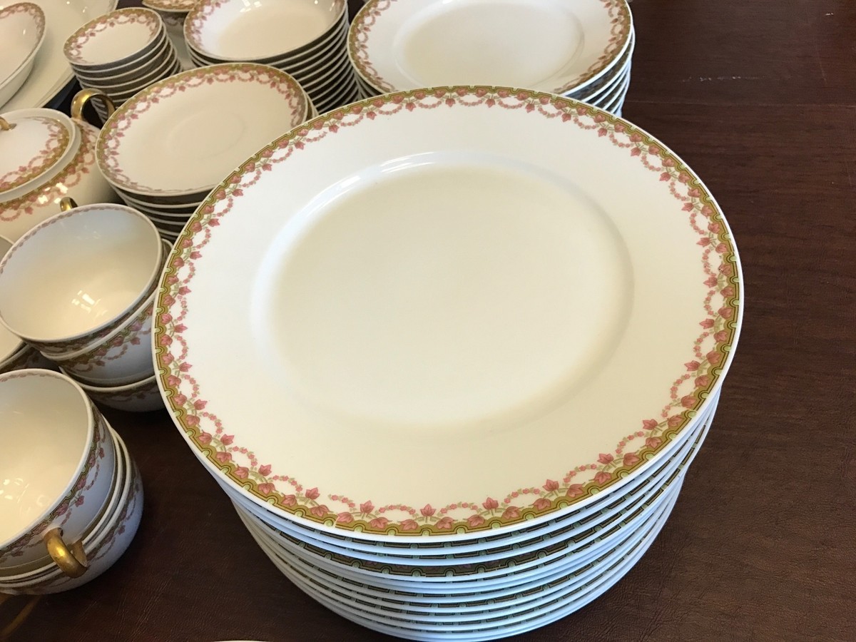 LIMOGES FRANCE ピルケース ルイ16世様式 ガーランド模様 LIMOGES