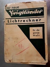 Voigtl nder Light Meter - Manual Text.German - Classic-Camera-Store