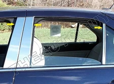 2005 2006 2007 2008 2009 2010 2011 CADILLAC STS STAINLESS 6 PC PILLAR POST SET