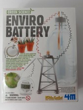 Green Science Enviro Battery Kit Use Natrual Materials 4M Kidz Labs New