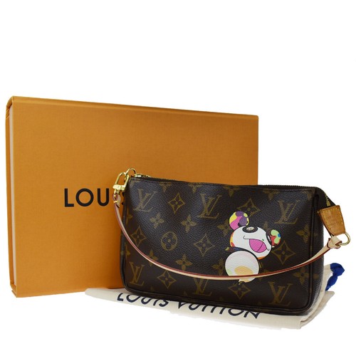 Auth LOUIS VUITTON Pochette Accessoires Hand Bag Monogram Panda M51981  680JC295 | eBay