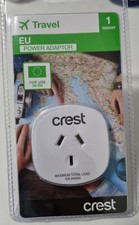 Crest Travel EU Power Adapter New