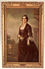 Lucy Webb Hayes, Wife of 19th President, Daniel Huntington Copy, Chrome Postcard