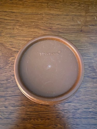 Vintage Tupperware Modular Mate Replacement Lid 1607~Brown, Orange, Almond, Blue - Picture 2 of 5