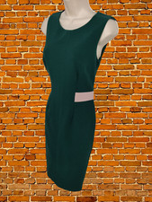 BODEN SIZE UK 10R GREEN DRESS PENCIL SLEEVELESS FORMAL WORK OCCASION PARTY WOMEN