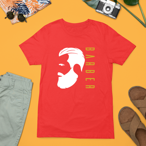 Camiseta de corte de pelo de peluquero moderna con logotipo de barba Camiseta peluquería regalo - Imagen 21 de 24