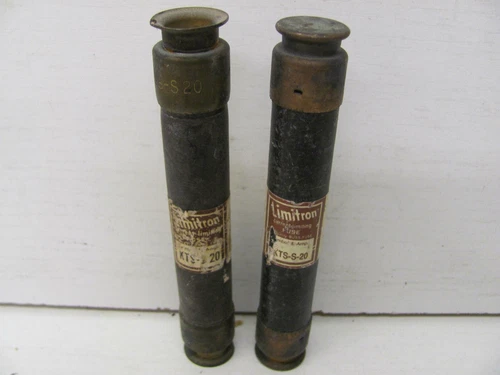 LOT OF 2 LIMITRON BUSSMANN CURRENT LIMITING FUSES KTS-S-20 600V 20A