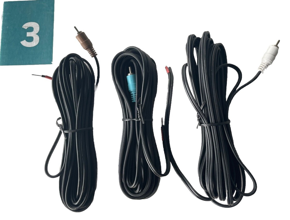 3 X Genuine Bose Lifestyle Acoustimass Cables Black 3 X 20 FT New