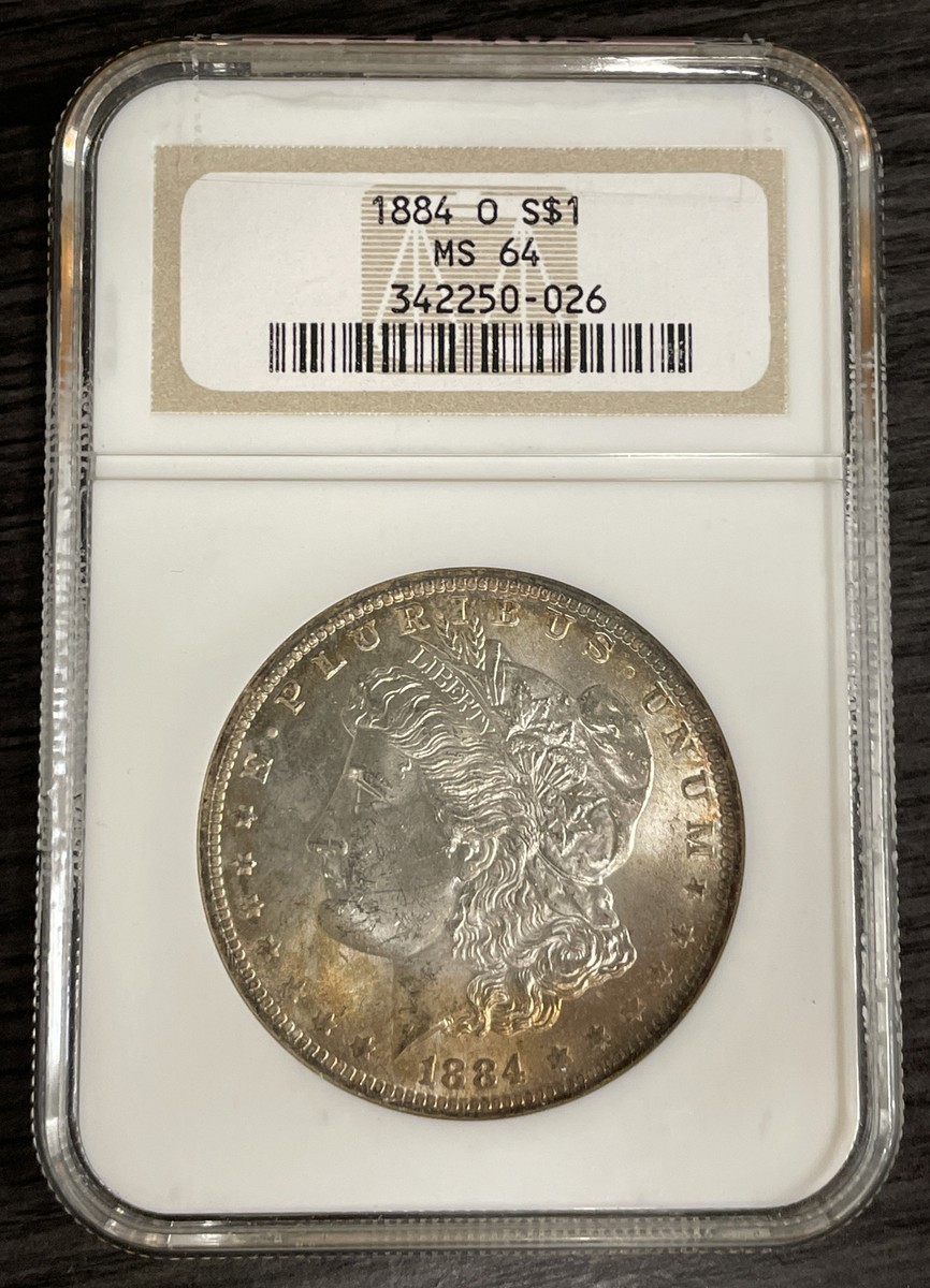1884 O Morgan Silver $1 NGC MS 64 Old Holder BX3-25 | eBay