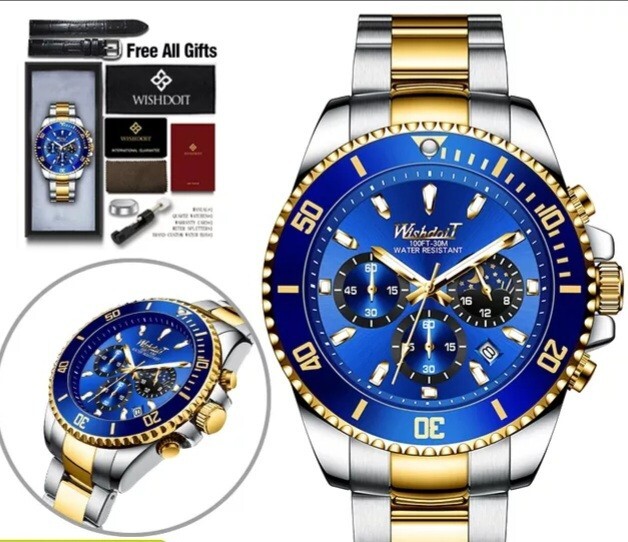 100%Original WISHDOIT Watch for Men TOP Brand Waterproof Sports