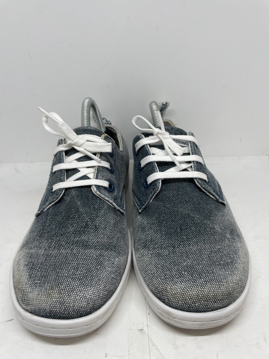 Dr Martens Faded ColourBlue Canvas Sneakers Lace Up Rubber Soles