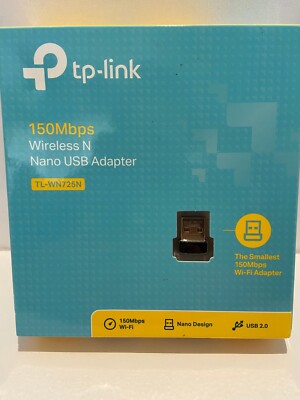 TP-Link USB WiFi Adapter for PC(TL-WN725N), N150 Wireless Adapter NEW
