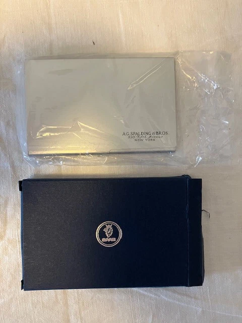 RARO! A.G. SPALDING & BROS x SAAB Portabiglietti da visita in alluminio *NUOVO* - Immagine 2 di 4