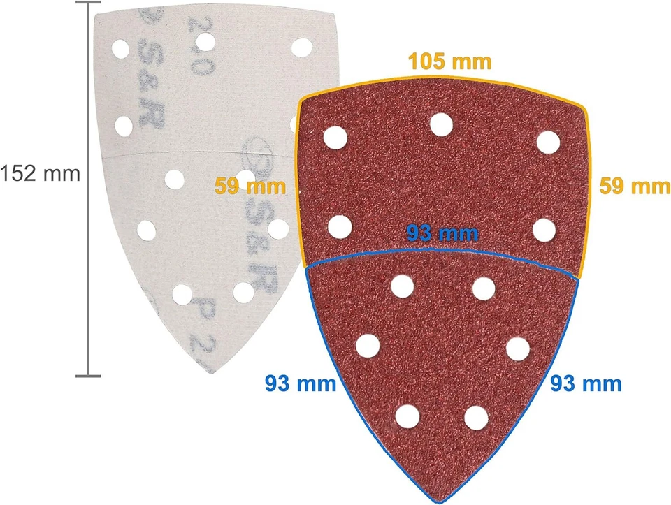 Schleifscheiben Set für Parkside PMS 160 Multischleifer Klett Schleifpapier DHL - Bild 2 von 4