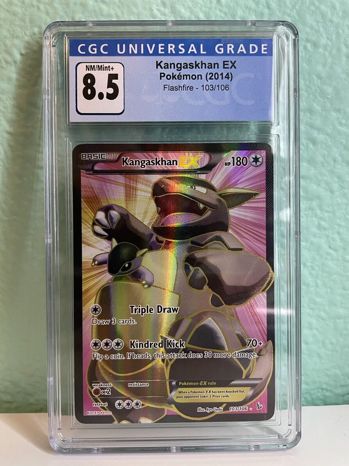 M Kangaskhan EX - Flashfire: CGC 8